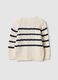 Striped multicolour pure cotton jumper, regular fit for baby_1
