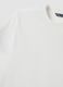 White mercerised pure cotton crew-neck T-shirt, regular fit_1