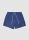 Navy blue swim boxer shorts with drawstring_0