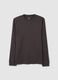 Regular fit brown pure cotton t-shirt_4