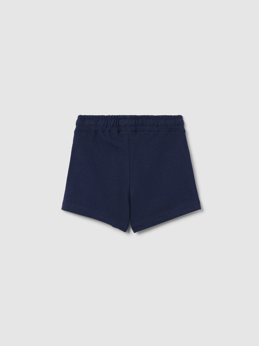 Girls' pure cotton blue shorts_1