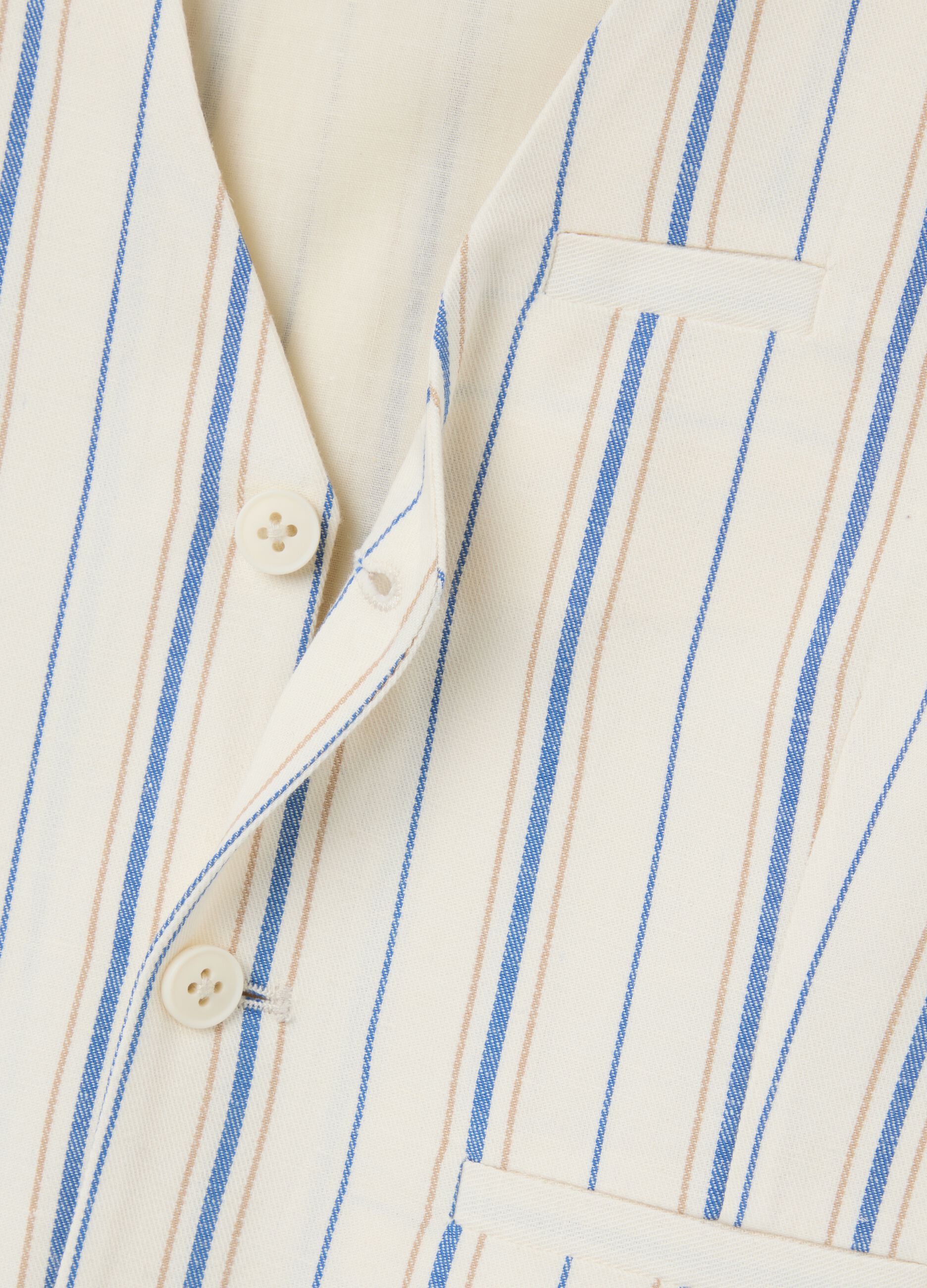 Beige and Blue Striped Waistcoat OVS Kids