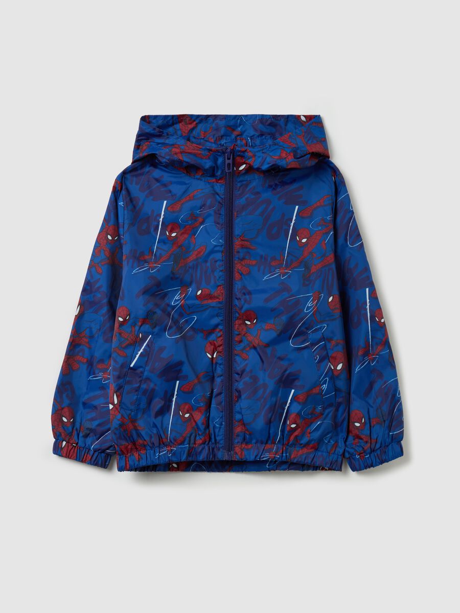 Spider-Man waterproof jacket with hood_0