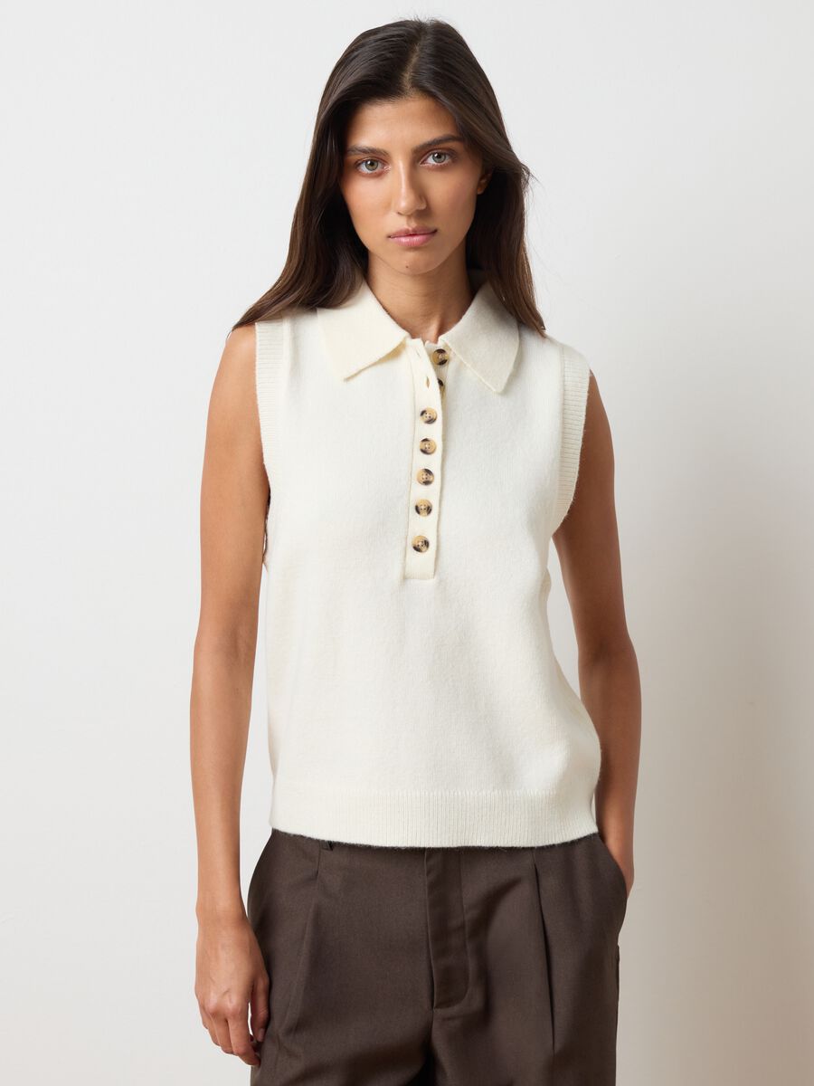 Gilet beige regular fit_1