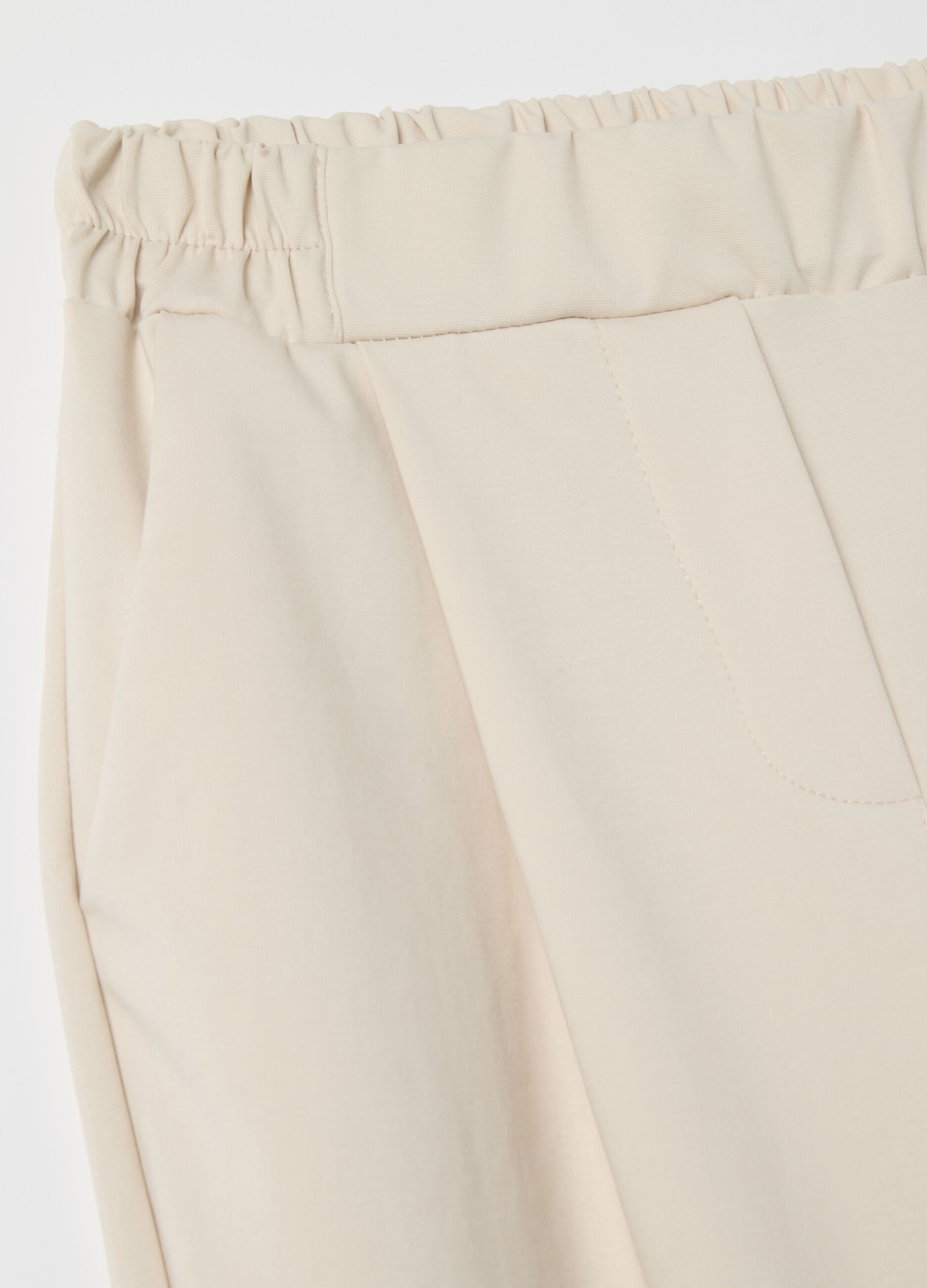 Cropped chino trousers with turn-ups