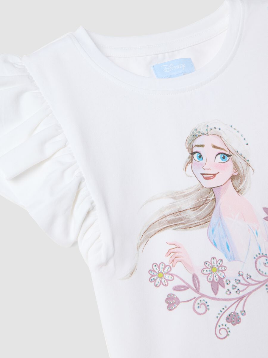 Completo multicolor in cotone elasticizzato per bambina con Frozen_2
