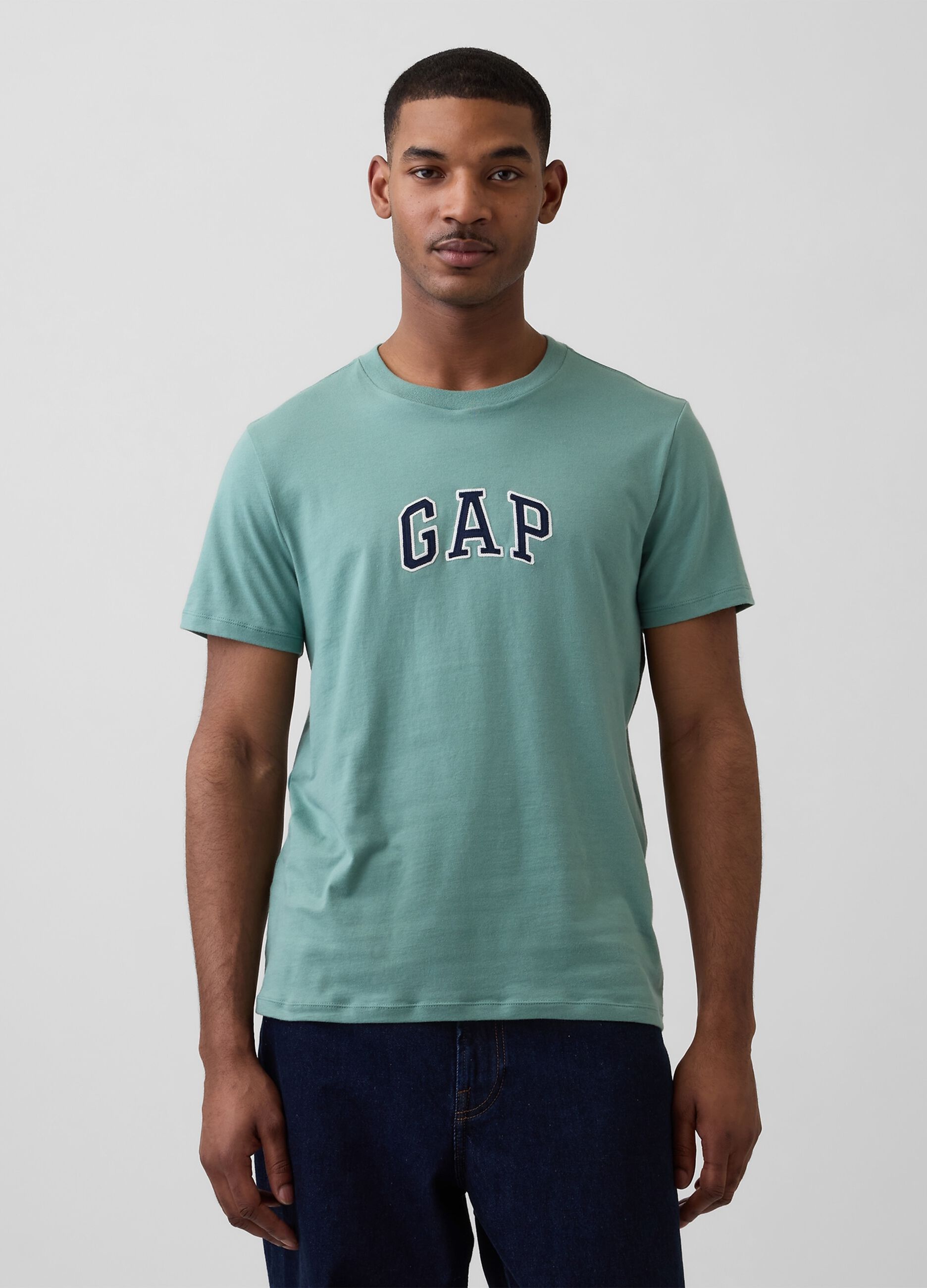 Pure cotton short-sleeve GAP logo T-shirt