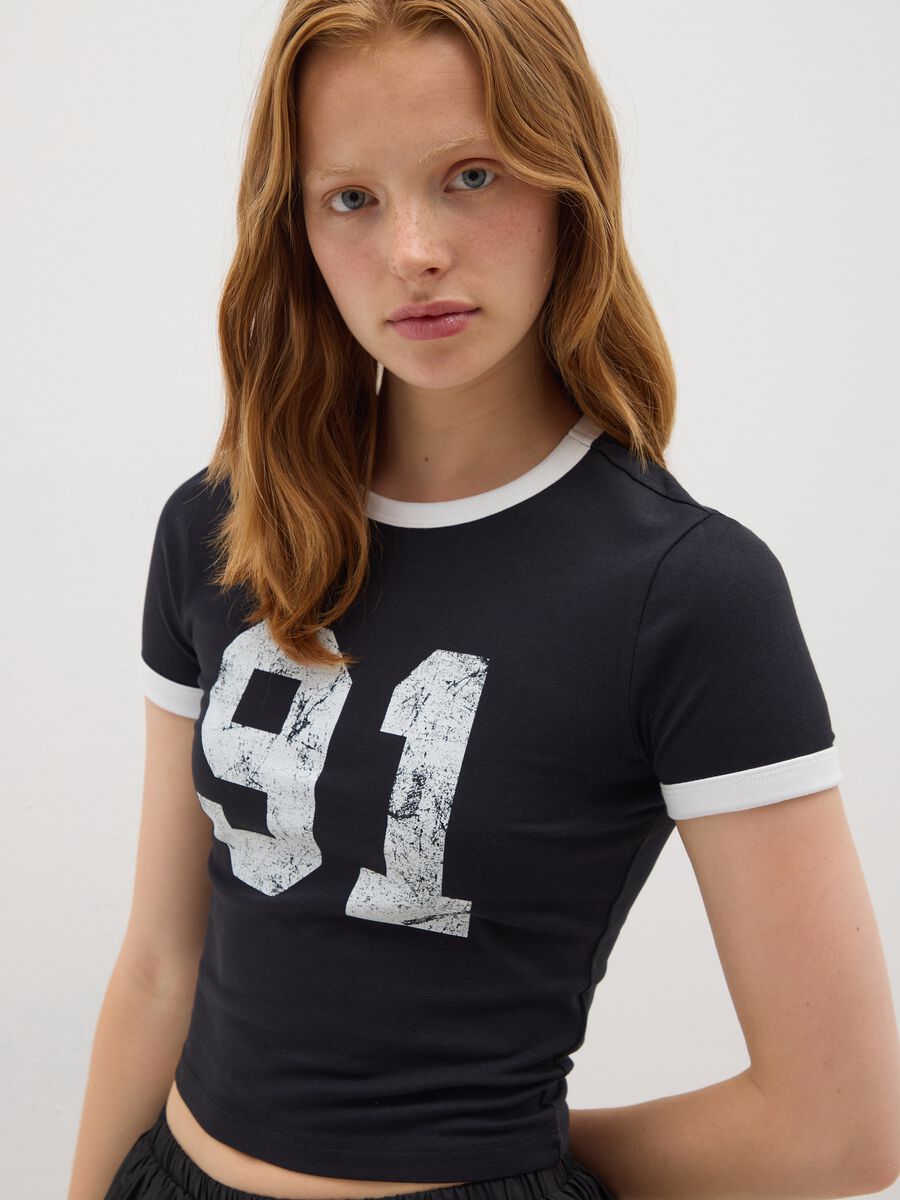Women's multi-colour stretch cotton T-shirt_2