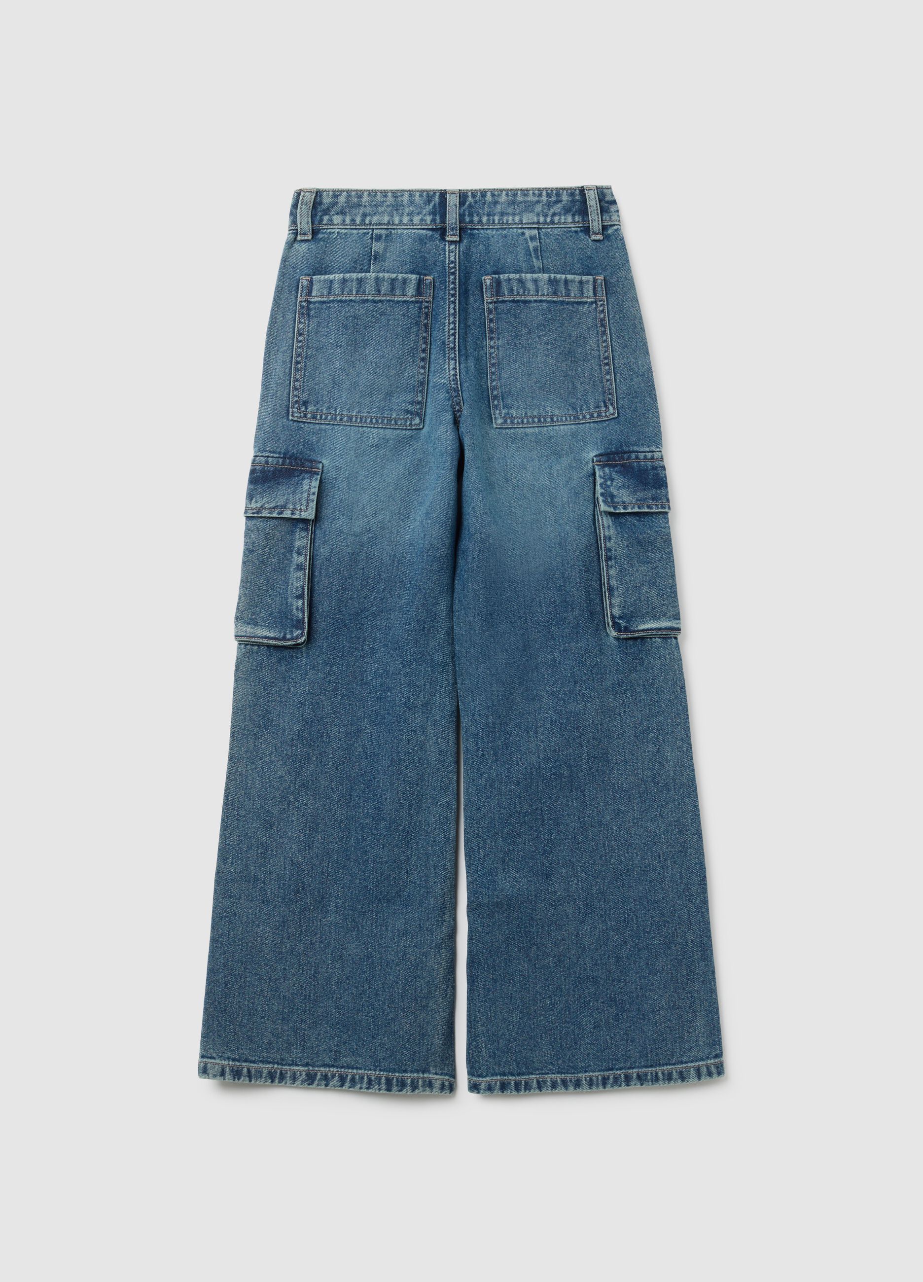 Girls' Jeans in Pure Cotton Denim Regular Fit