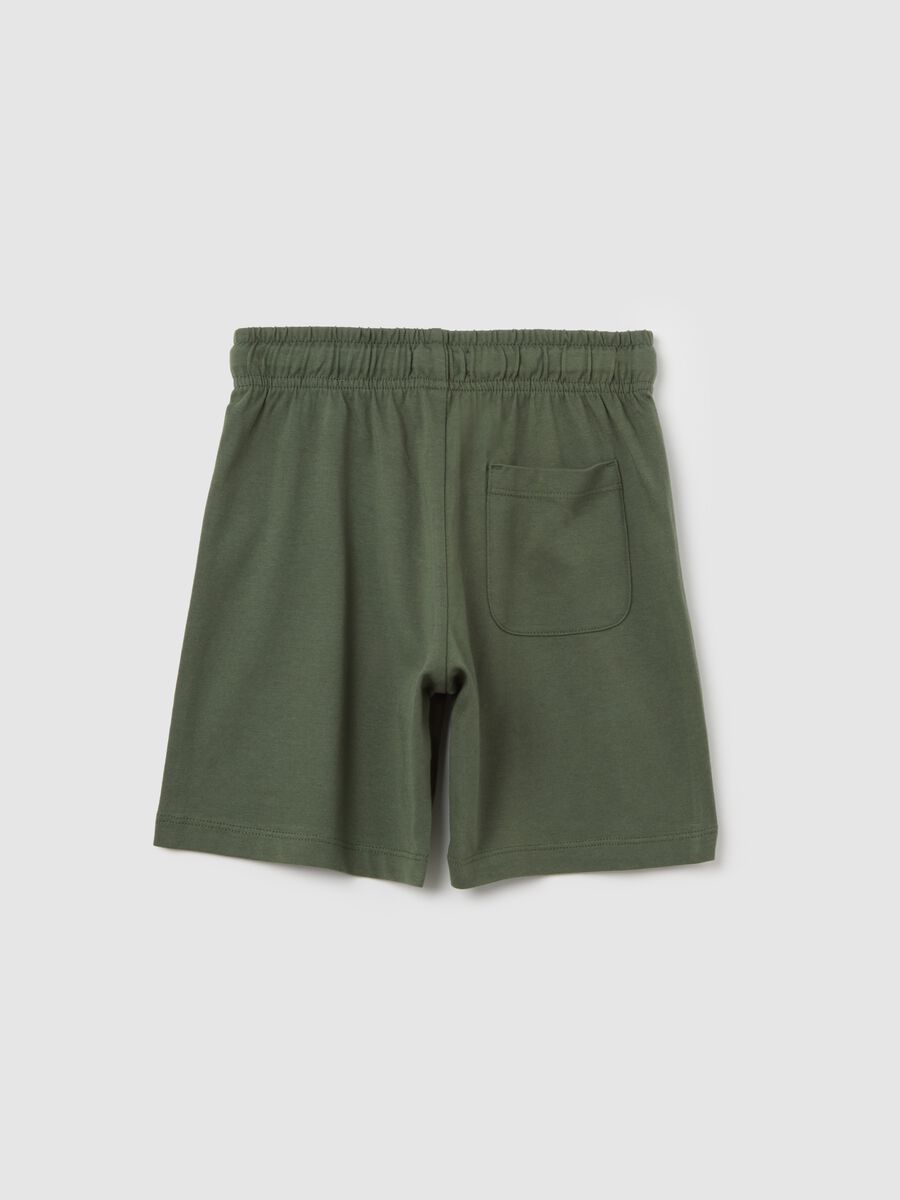 OVS Kids Green Cotton Shorts_1
