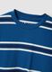Blue striped pure cotton T-shirt_6