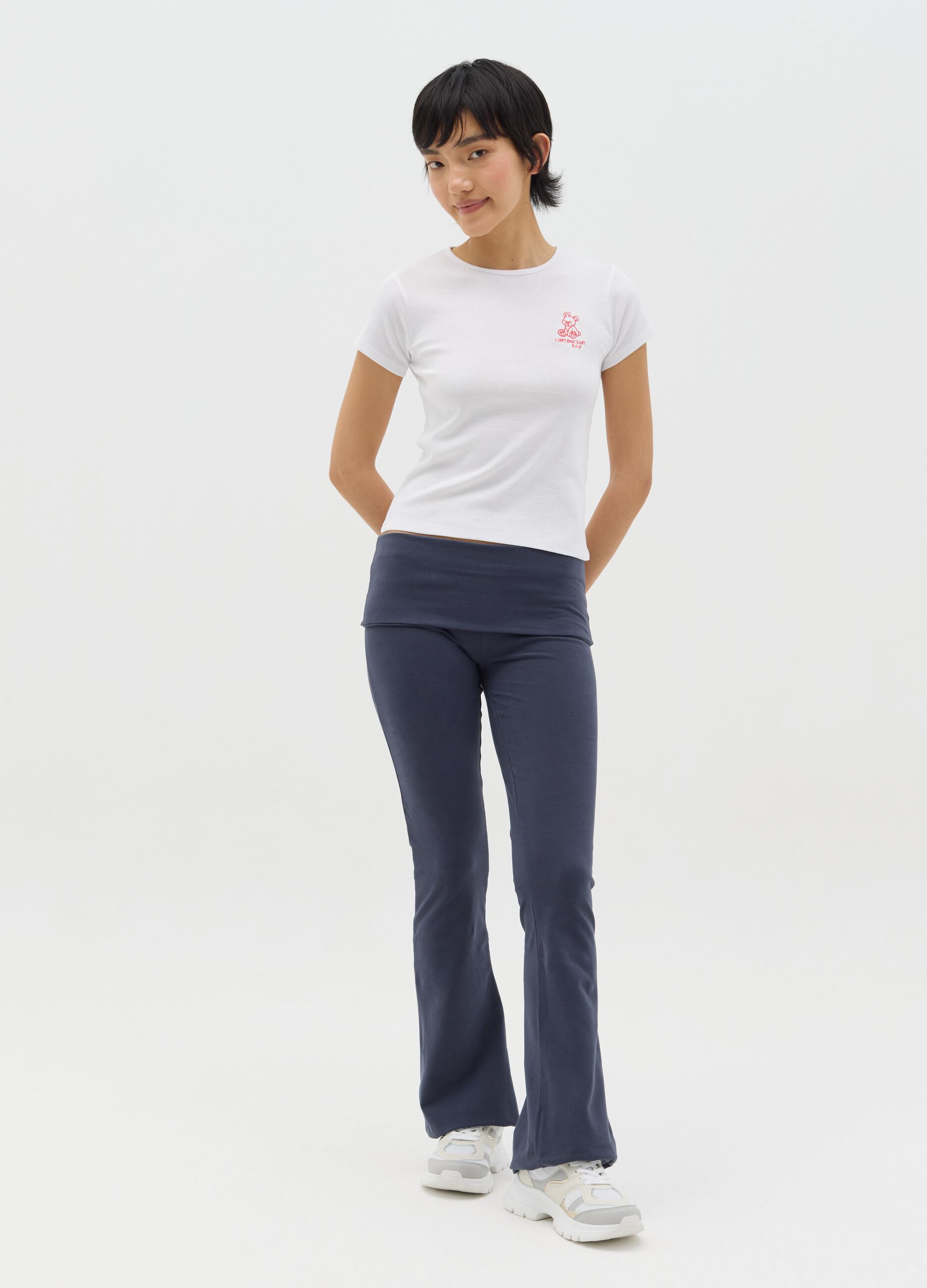 Slim-fit T-shirt in cotton