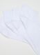 Set of three-pack white socks in stretchy blend_2