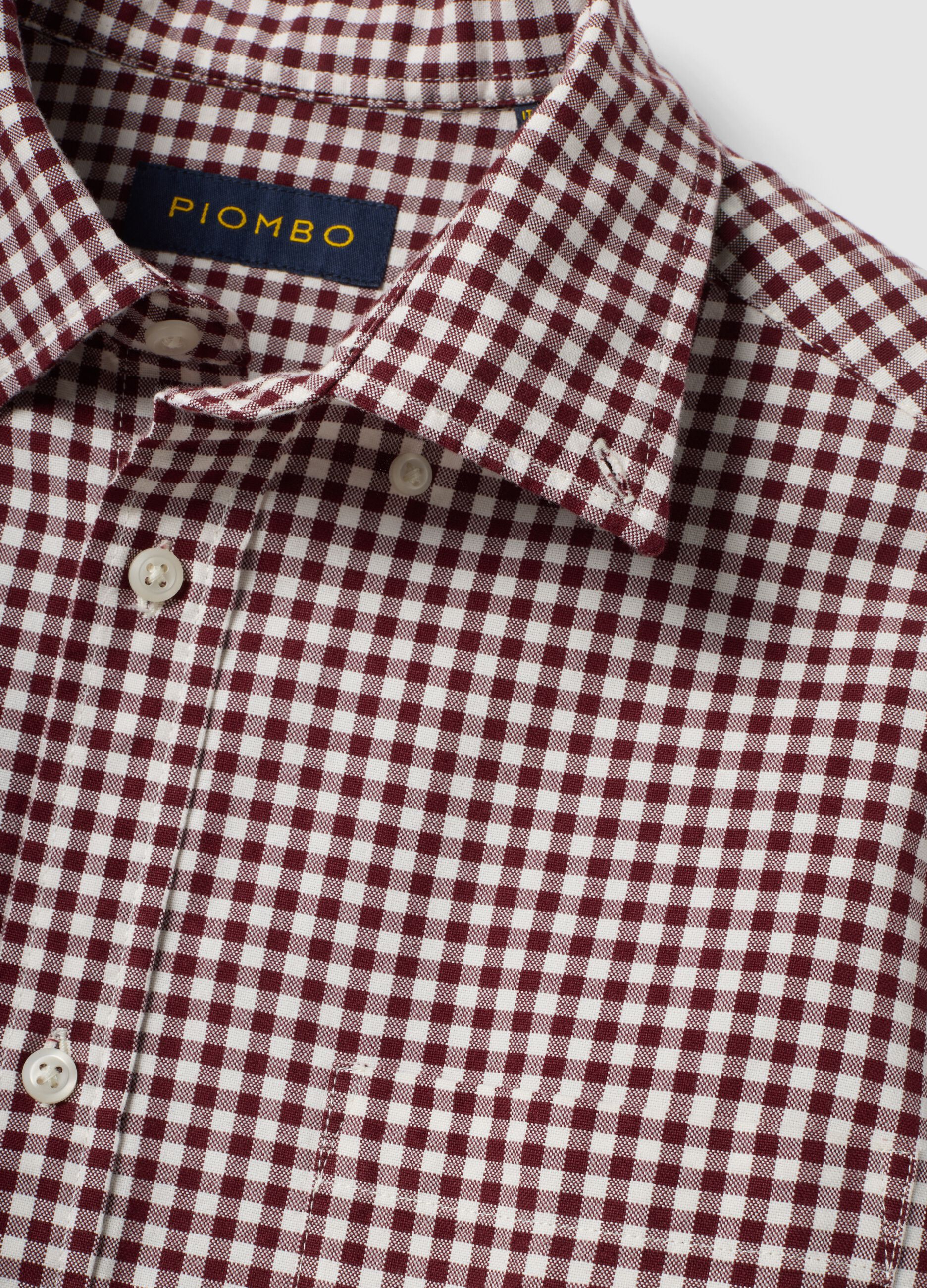 Men&rsquo;s multicolour pure cotton Oxford check shirt, regular fit