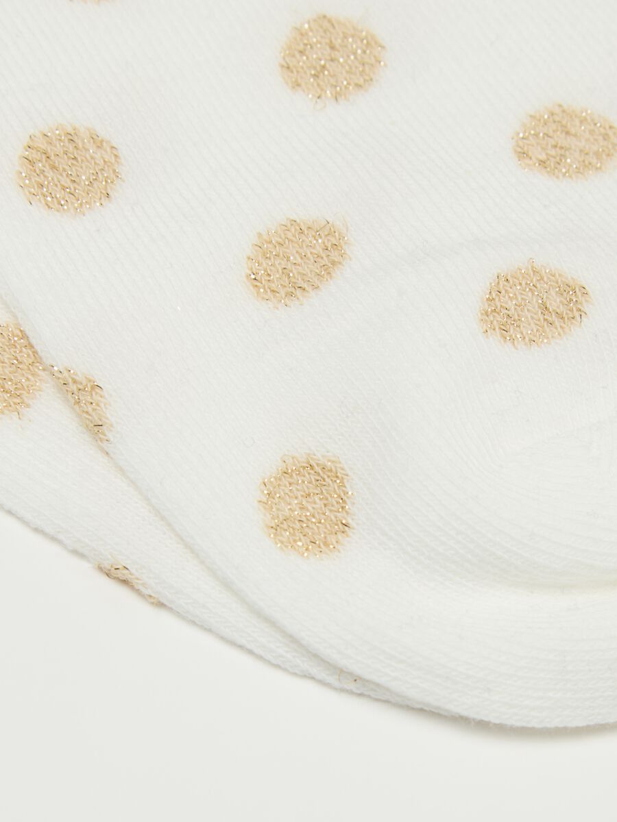 Seven-pair pack sneaker liners with polka dots_2