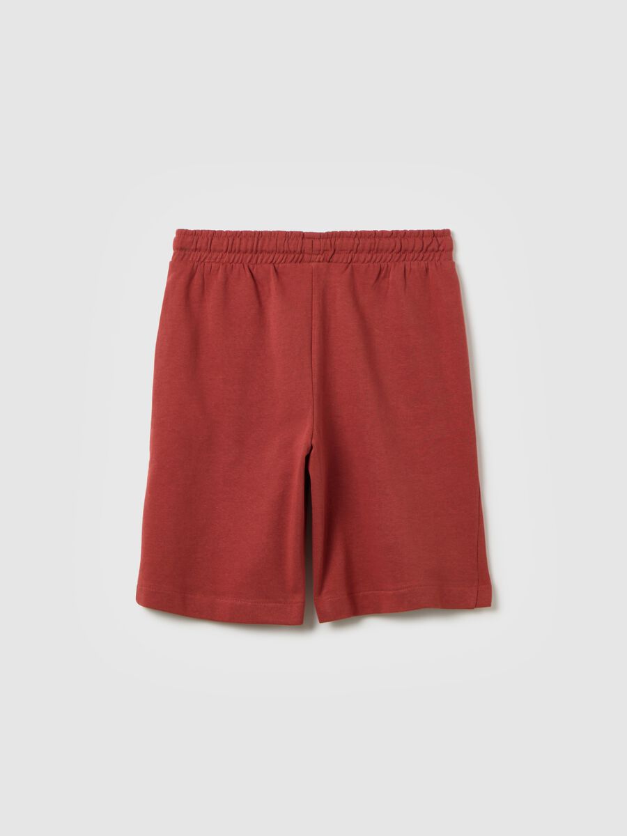 Children's red cotton NBA shorts_4