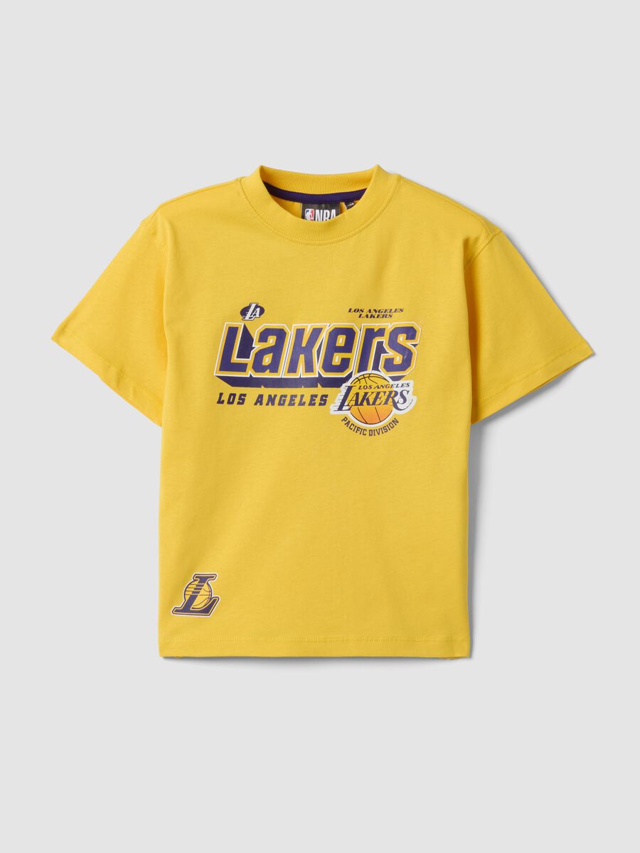 Yellow short-sleeved pure cotton T-shirt_0