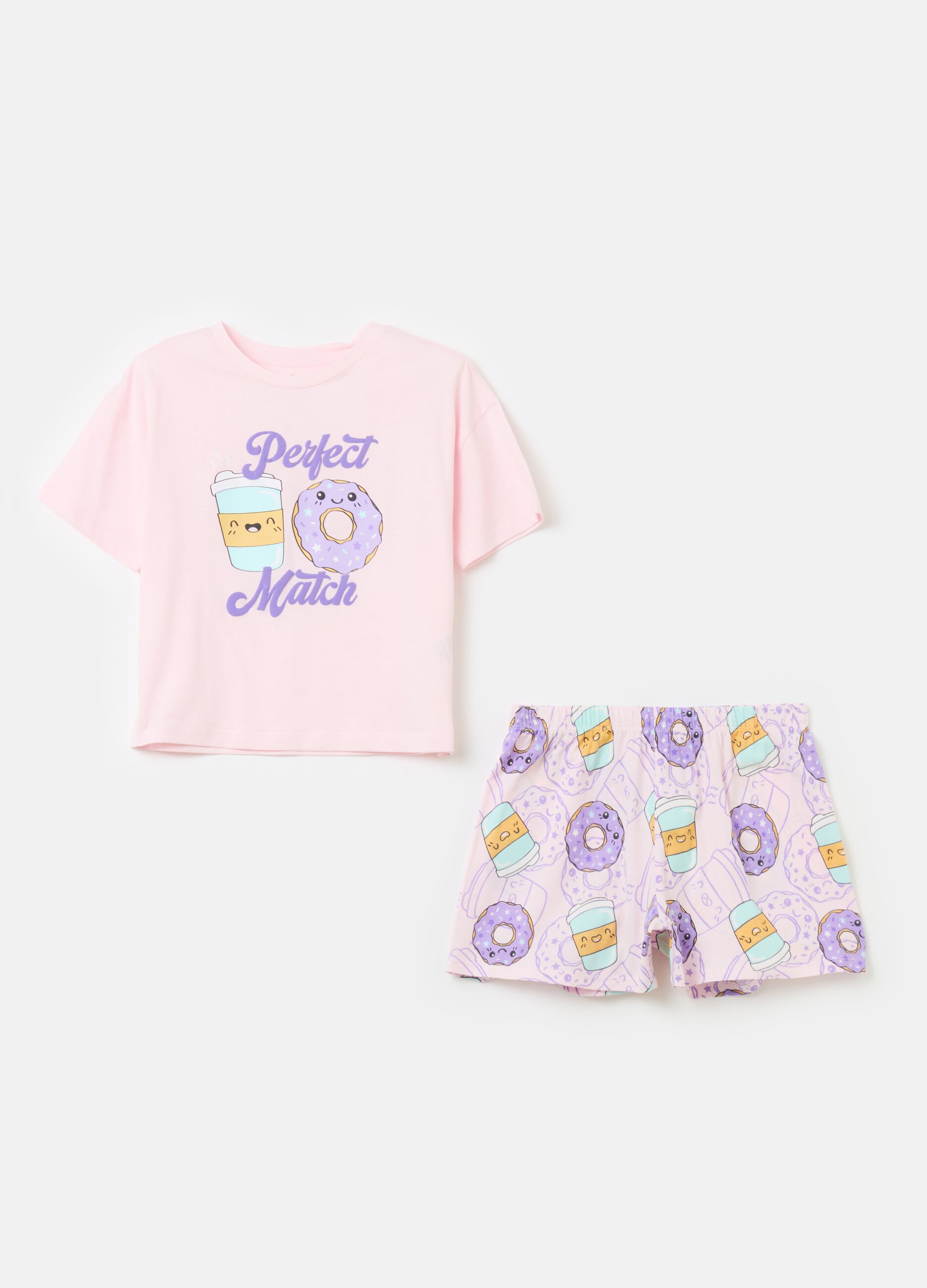 Organic cotton pyjamas with print