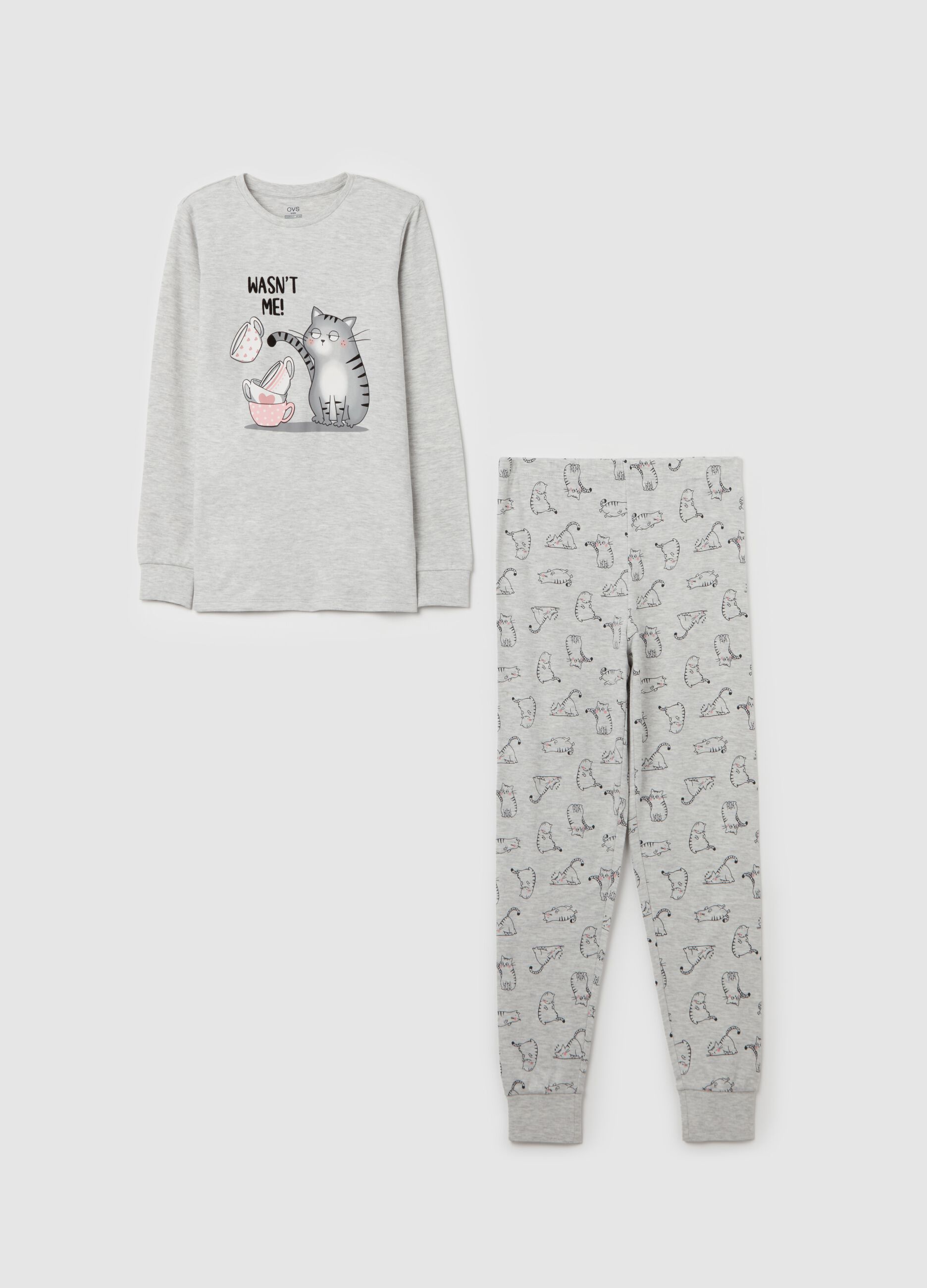 "Wasn't me" pyjamas in organic cotton