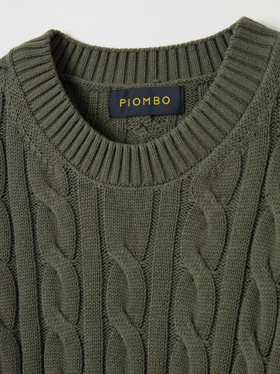 Pullover with cable-knit design_5