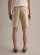 Beige pure linen Bermuda shorts with elasticated waist_2