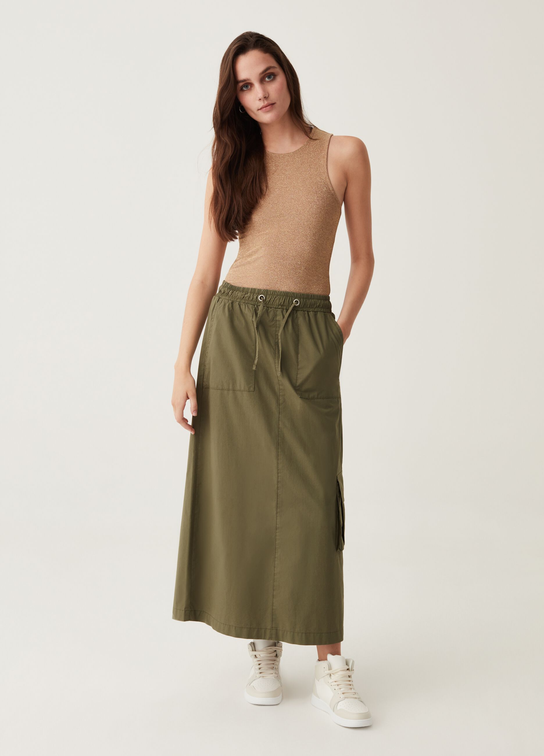 Tank top girocollo in lurex_1