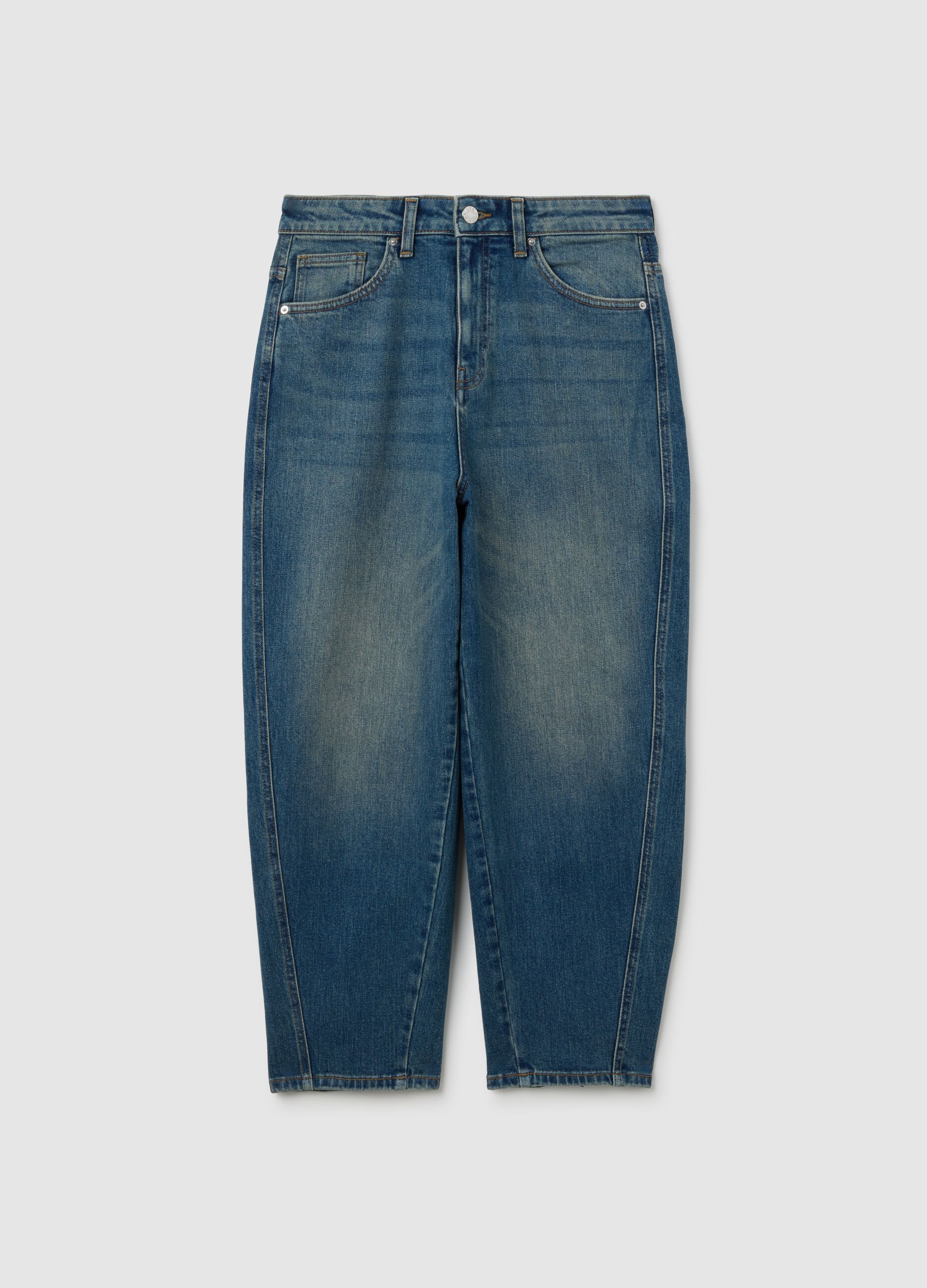 Stretch Denim Balloon Jeans
