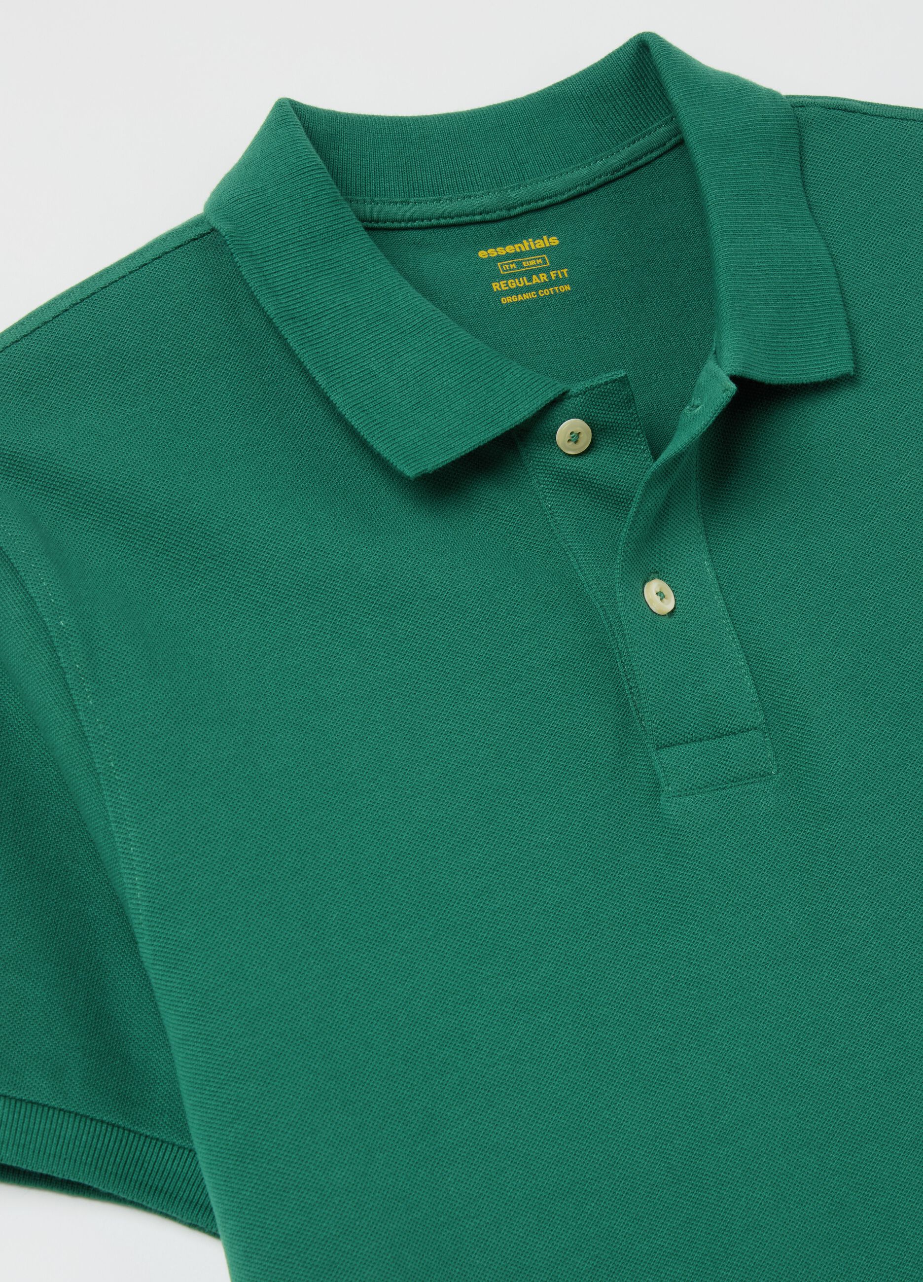 Polo regular fit in cotone bio 