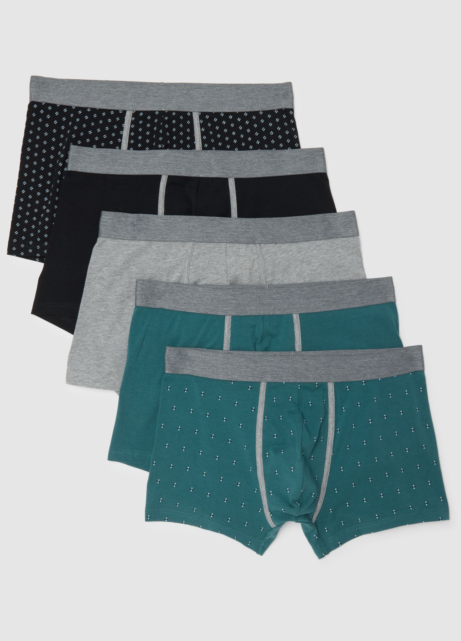 Multipack Stretch Cotton Multicolour Regular Fit Boxers