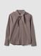 Multicolour stretch-cotton shirt with scarf collar_4