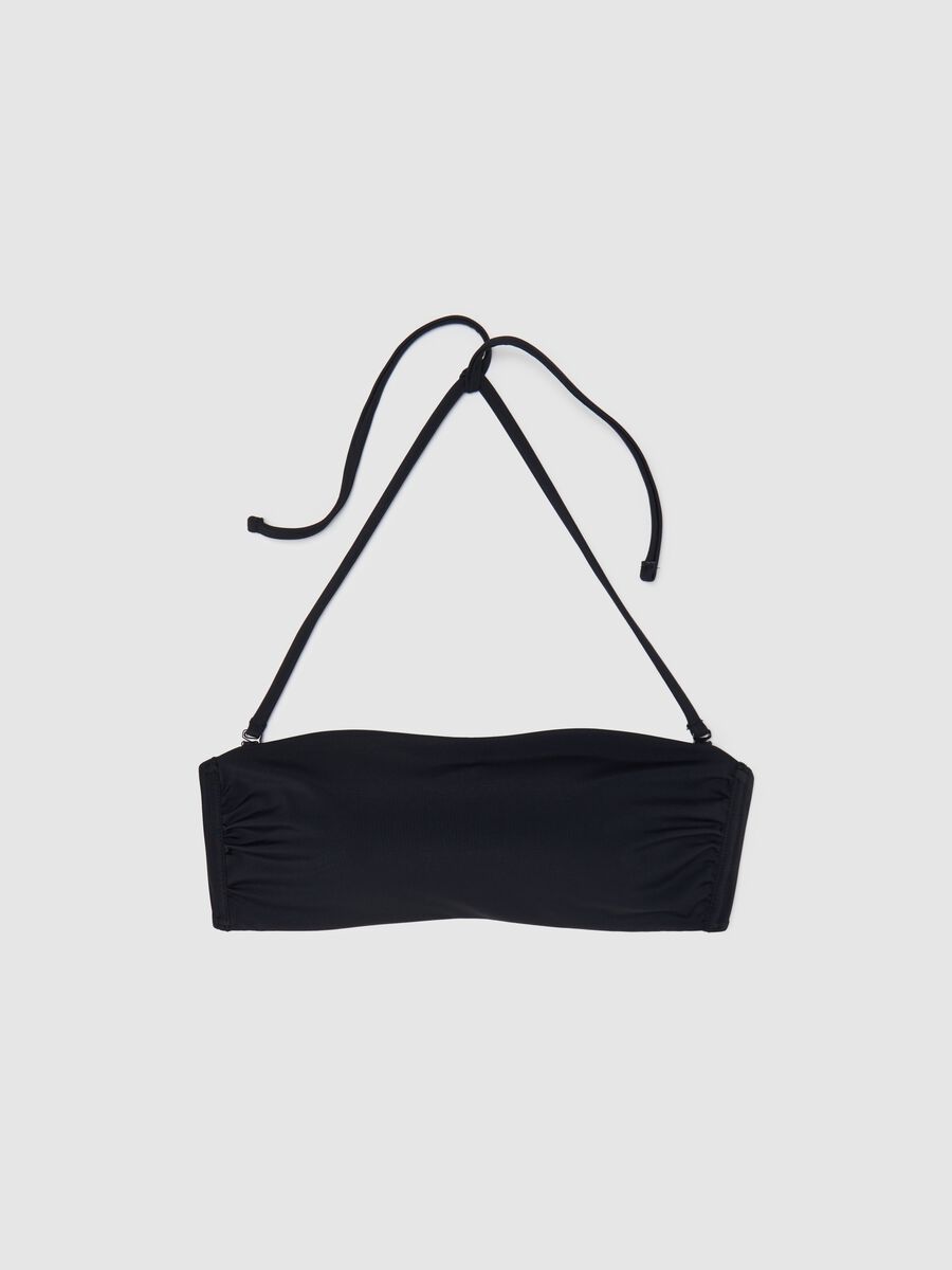 Black bandeau bikini top_4