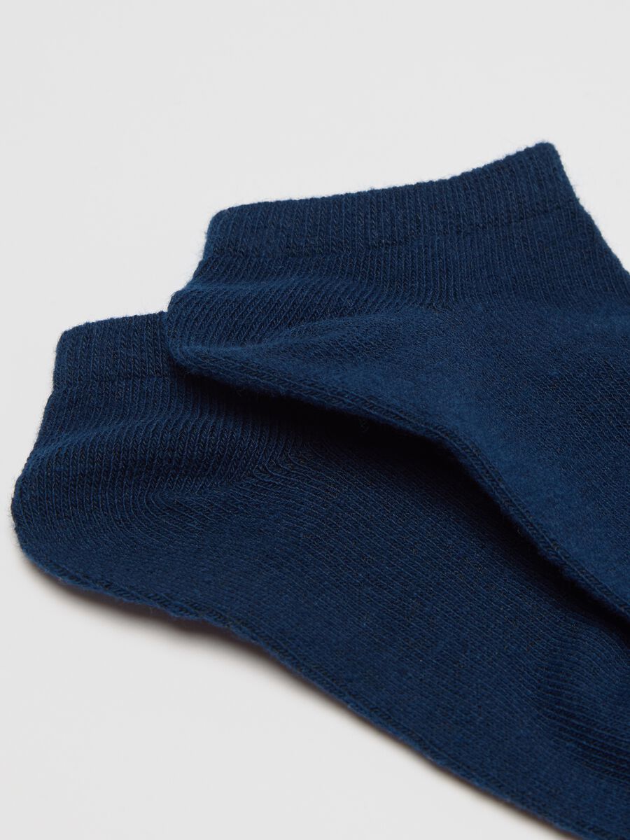 Five-pair pack shoe liners in stretch cotton_1