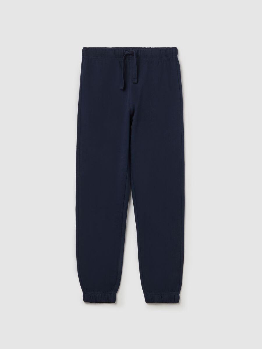 Cotton joggers with drawstring_0
