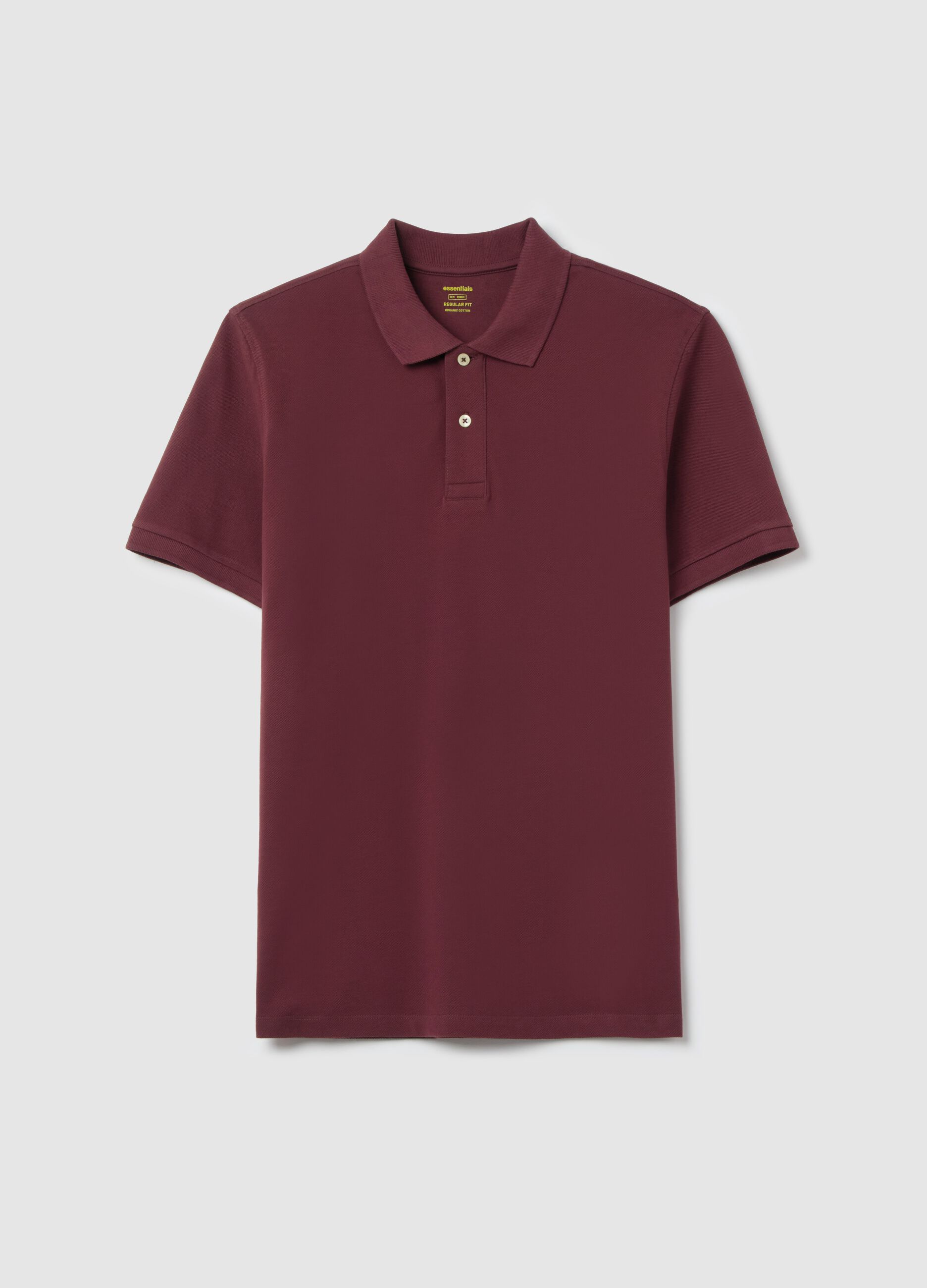 Polo in cotone bio tinta unita 