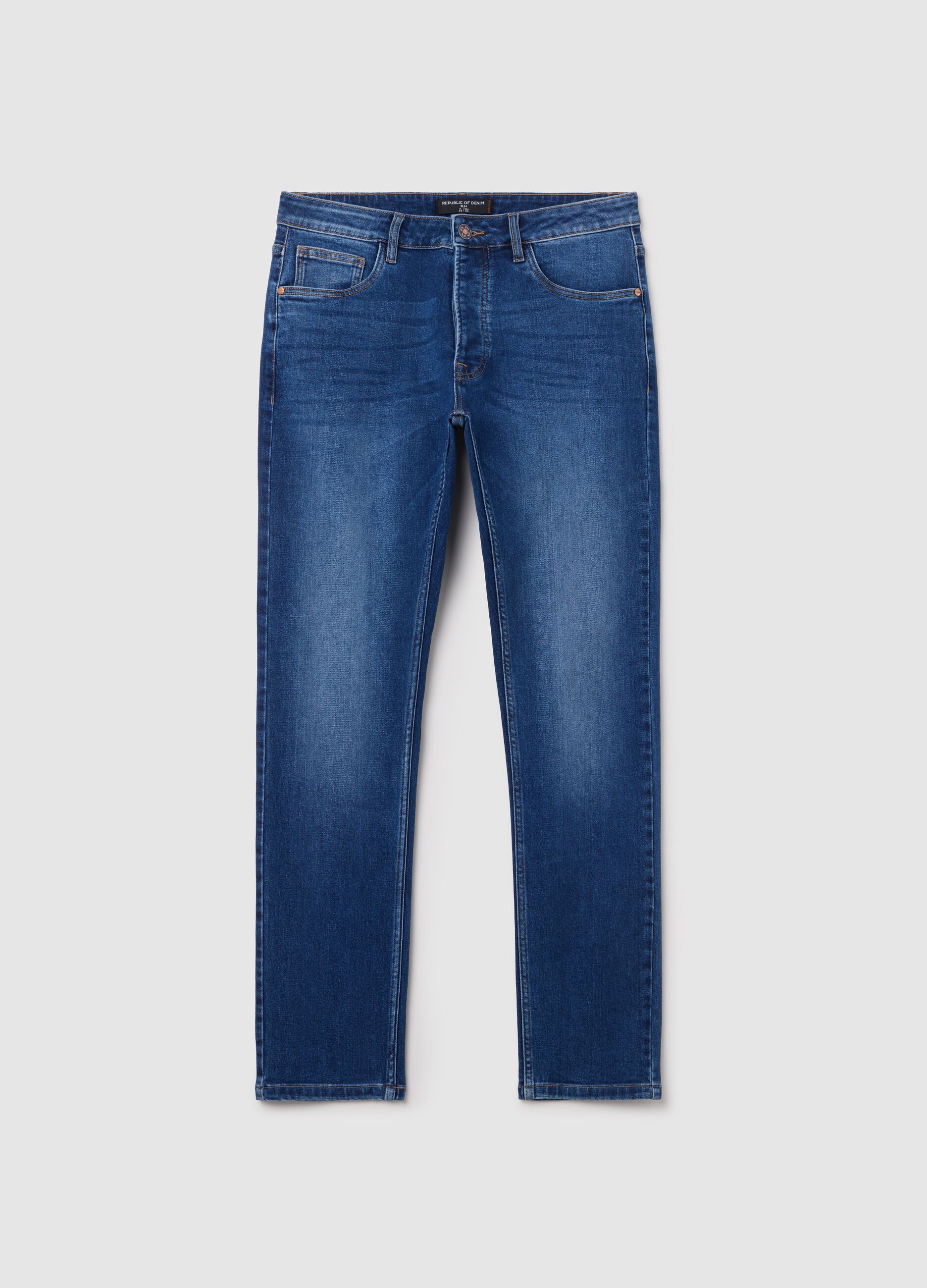 Slim-fit stretch jeans