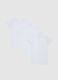 Tripack of infant white t-shirts in pure cotton regular fit_1