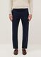 Blue stretchy cotton slim fit chino trousers_1