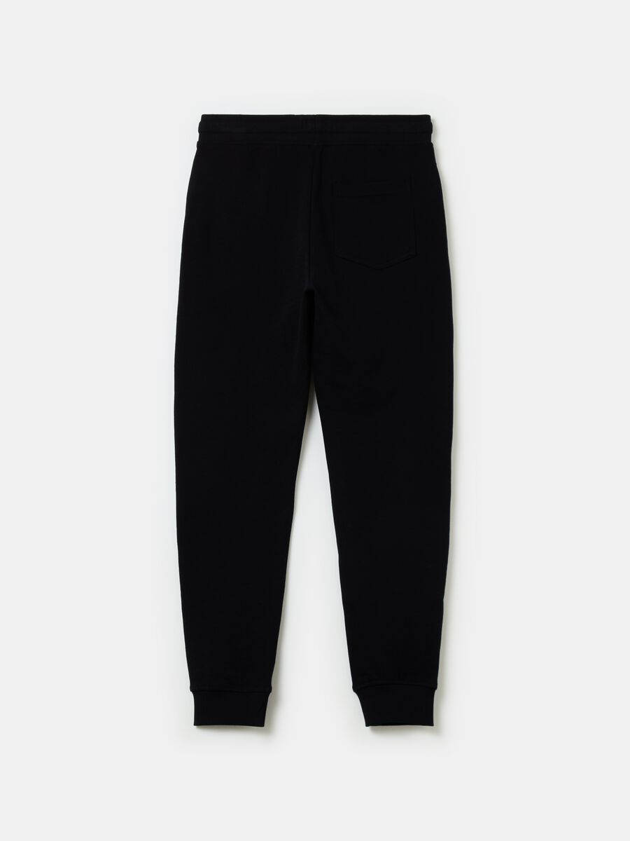 Fleece joggers with drawstring_1