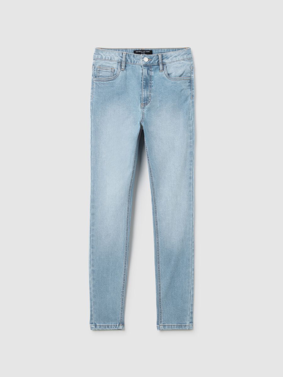 Skinny Fit Light Blue Denim Jeans_0