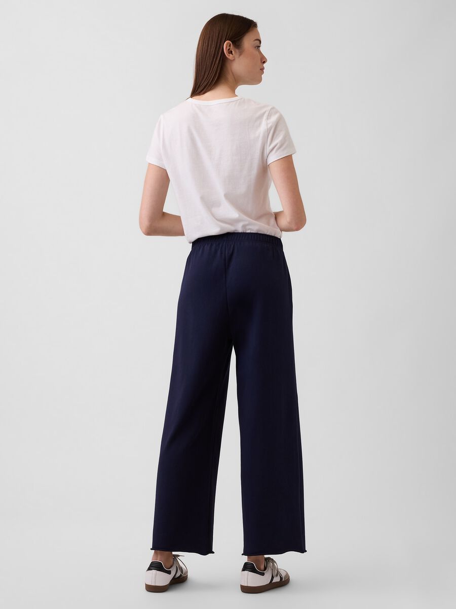 Cotton-blend palazzo trousers_2