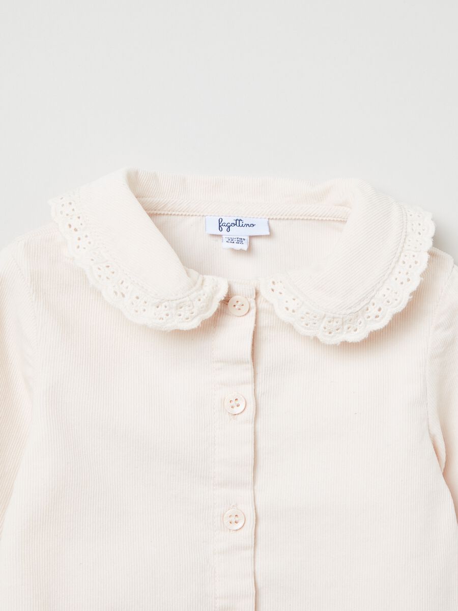 Camicia in corduroy con sangallo_2