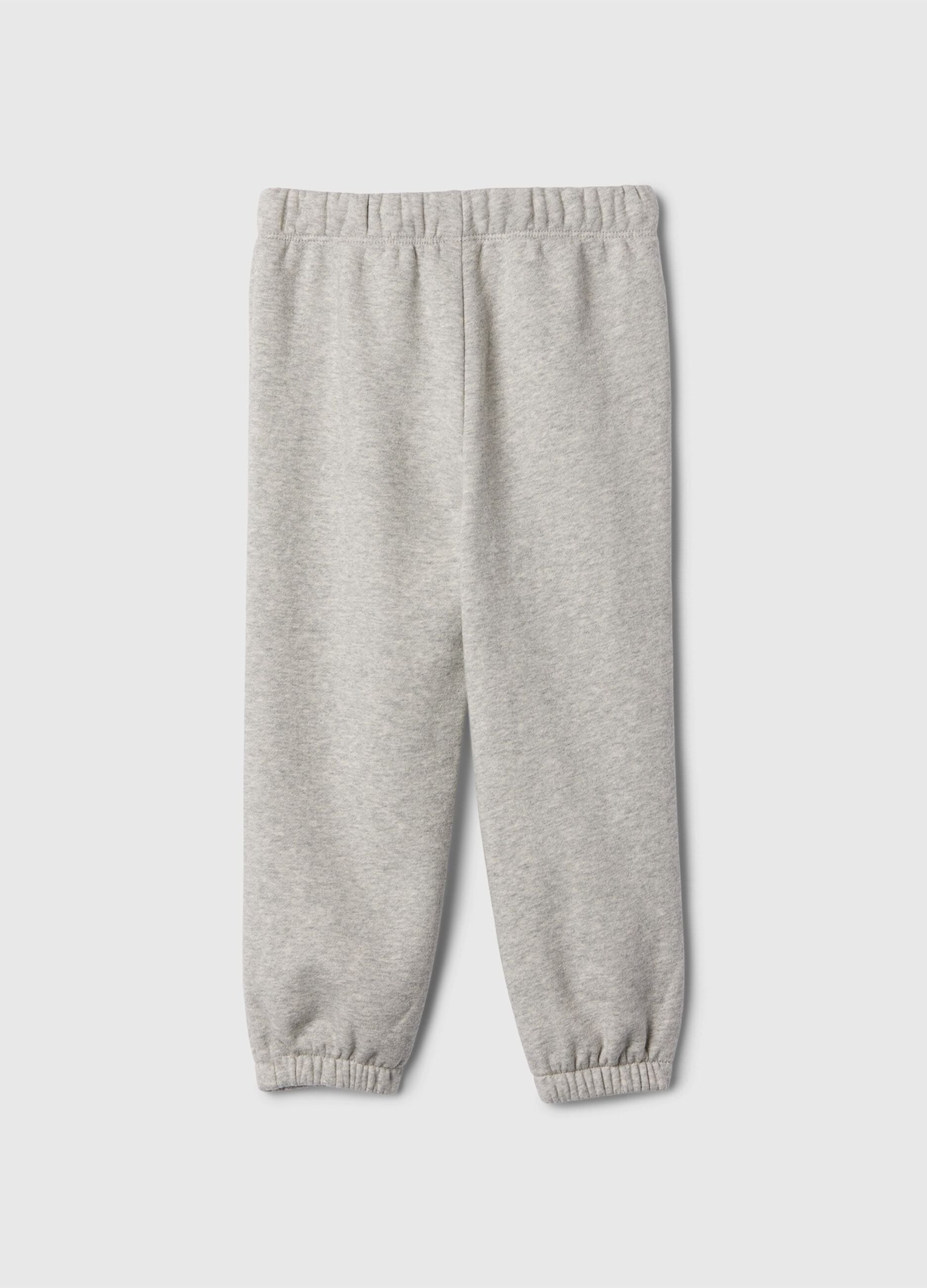Light grey cotton-blend joggers with GAP logo