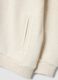 Beige cotton-blend hoodie sweatshirt with crew neck_2