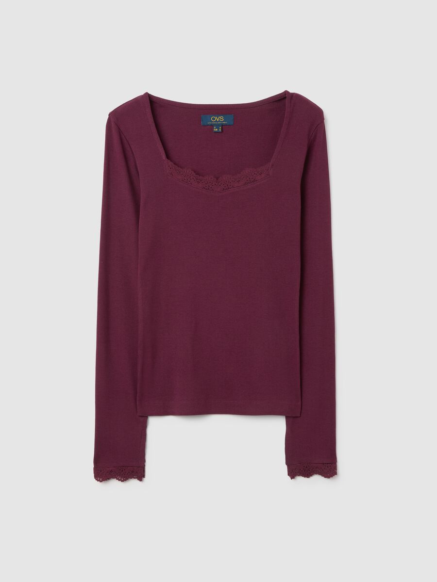 Maglia viola a maniche lunghe in misto cotone_4