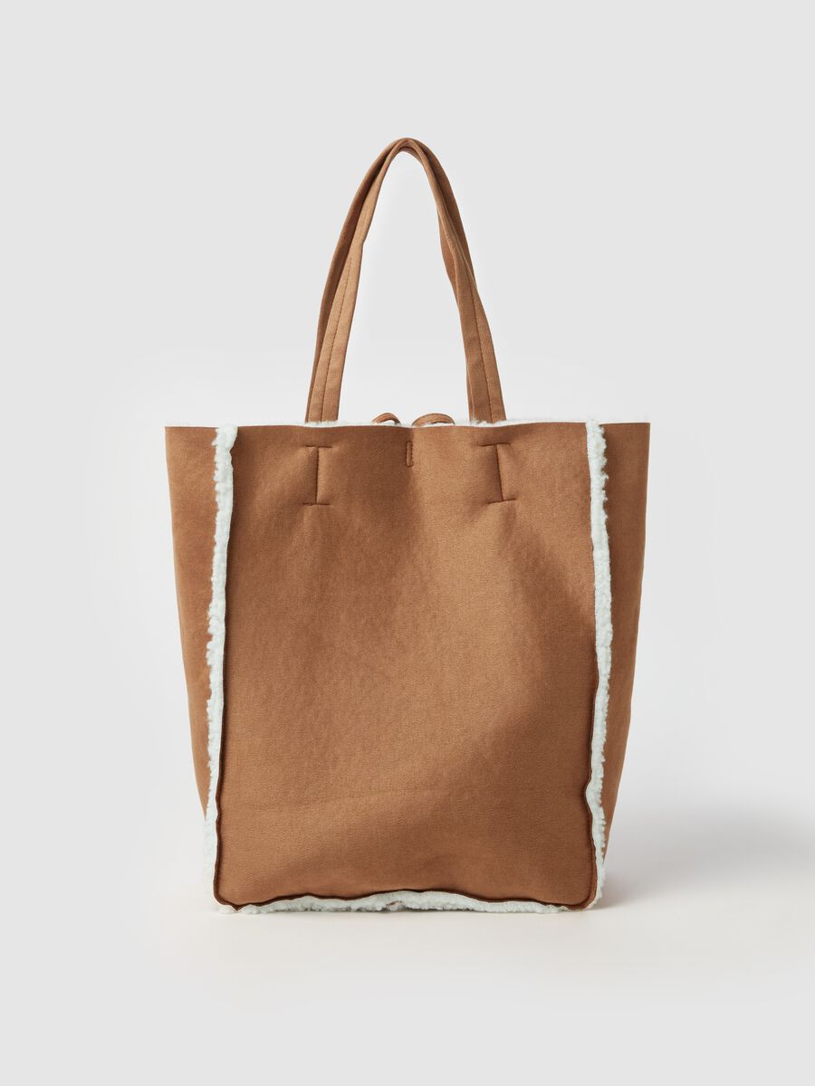 Tote bag with sherpa lining_1