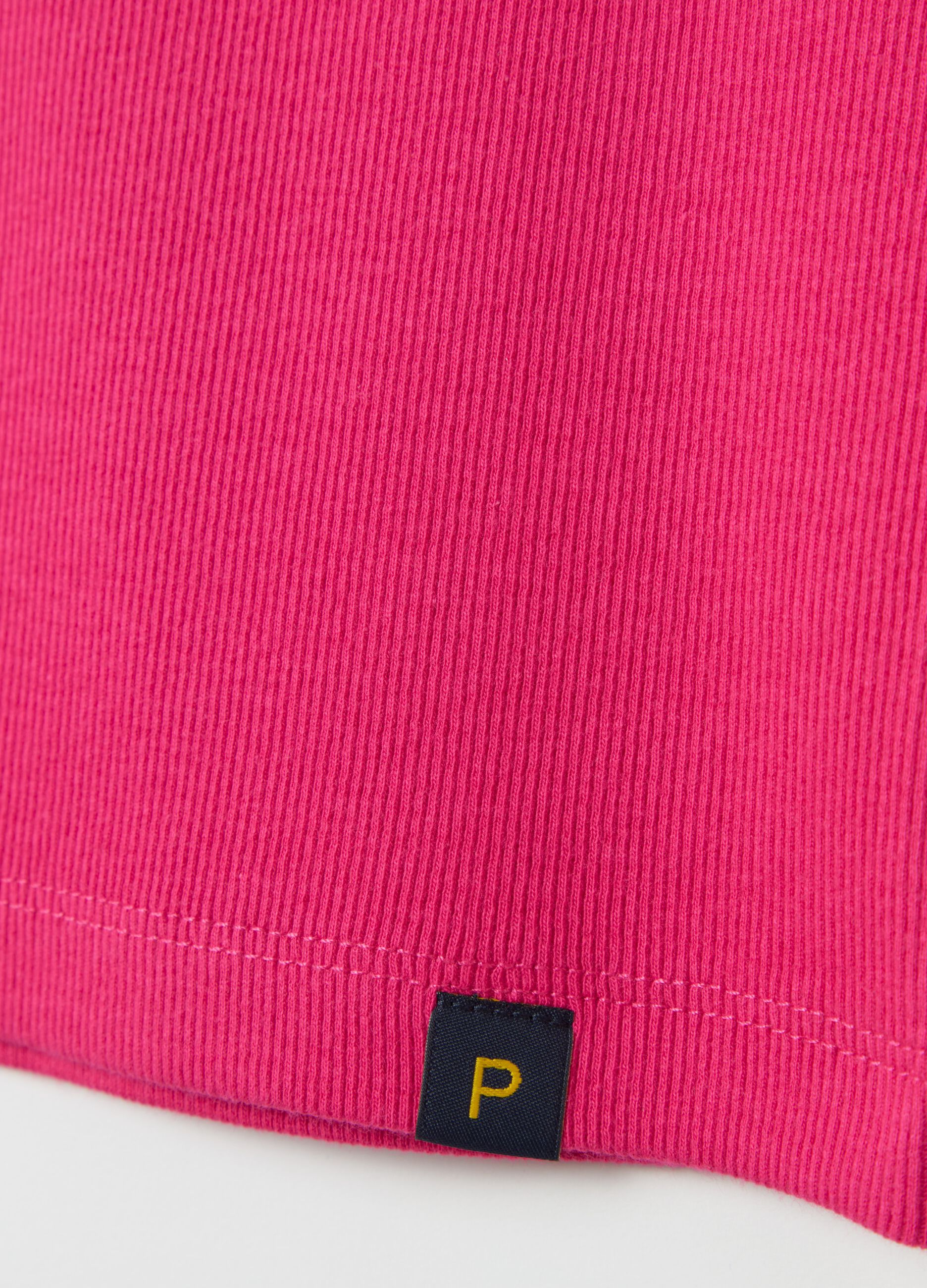 Fuchsia ribbed tank top