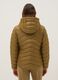 Brown padded regular fit jacket with hood_2