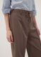 Brown stretch-viscose straight-fit trousers_3