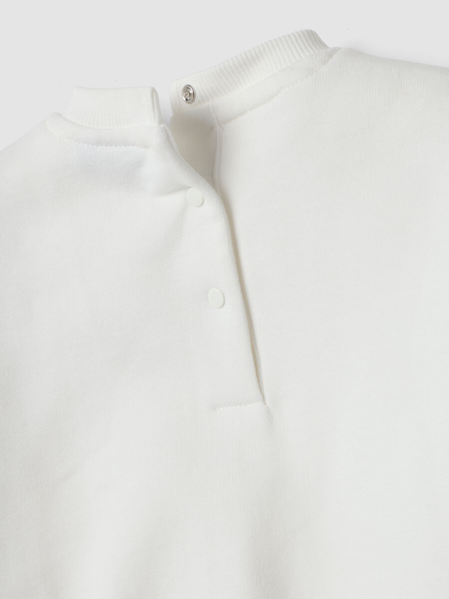 White organic cotton set with floral print_3