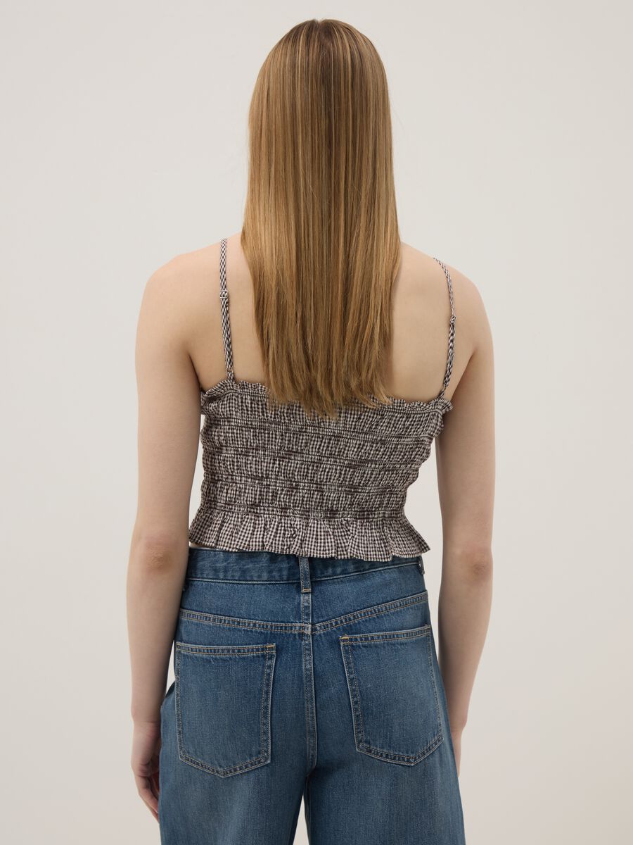 Tank top in puro cotone a righe multicolor slim fit_3